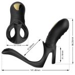 ARMONY - JOY JUMPER RING VIBRATOR FOR COUPLES  ANAL PLUG REMOTE CONTROL BLACK - imagine 3