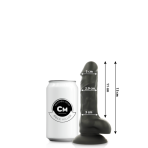 COCK MILLER - SILICONE DENSITY COCKSIL ARTICULABLE BLACK 13 CM - imagine 2