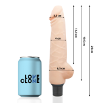 LOVECLONE - HARALD SELF LUBRICATION VIBRATOR 24 CM -O- 4 CM - imagine 2