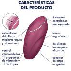 SATISFYER - TAP  CLIMAX 1 VIBRADOR LAY-ON ROJO - imagine 5