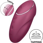 SATISFYER - TAP  CLIMAX 1 VIBRADOR LAY-ON ROJO - imagine 4
