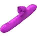 ARMONY - ANGELIA MULTIFUNCTION VIBRATOR WITH STIMULATING TONGUE VIOLET HEAT EFFECT - imagine 4
