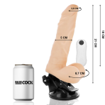 BASECOCK - VIBRADOR REALÍSTICO ARTICULABLE CONTROL REMOTO NATURAL 21 CM -O- 5 CM - imagine 2