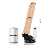 BASECOCK - VIBRADOR REALÍSTICO CONTROL REMOTO NATURAL 21 CM -O- 4 CM - imagine 2