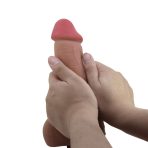 PRETTY LOVE - SLIDING SKIN SERIES REALISTIC DILDO WITH SLIDING SKIN SUCTION CUP BROWN 23.4 CM - imagine 3