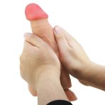 PRETTY LOVE - SLIDING SKIN SERIES REALISTIC DILDO WITH SLIDING SKIN SUCTION CUP REMOTE CONTROL FLESH 21.8 CM - imagine 3