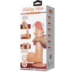 PRETTY LOVE - SLIDING SKIN SERIES REALISTIC DILDO WITH SLIDING SKIN SUCTION CUP REMOTE CONTROL FLESH 21.8 CM - imagine 2