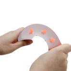 PRETTY LOVE - MAGICAL NIGHTFALL DILDO WITHOUT VIBRATION LUMINOUS ORANGE - imagine 2