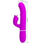 PRETTY LOVE - RABBIT VIBRATOR WITH LICKING FUCHSIA - imagine 2