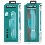 PRETTY LOVE - RABBIT VIBRATOR WITH LICKING AQUA GREEN - imagine 4