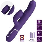 PRETTY LOVE - RABBIT VIBRATOR WITH LICKING PURPLE - imagine 3