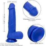 CALEXOTICS - ADMIRAL CAPTAIN REALISTIC DILDO VIBRATOR BLUE - imagine 4