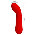 PRETTY LOVE - FAUN RECHARGEABLE VIBRATOR RED - imagine 5