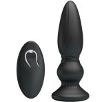MR PLAY - POWERFUL VIBRATOR REMOTE CONTROL ANAL PLUG BLACK - imagine 2