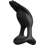 PRETTY LOVE - SILAS VIBRANT PENIS RING 7 VIBRATIONS BLACK SILICONE - imagine 2