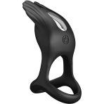 PRETTY LOVE - SILAS VIBRANT PENIS RING 7 VIBRATIONS BLACK SILICONE - imagine 3