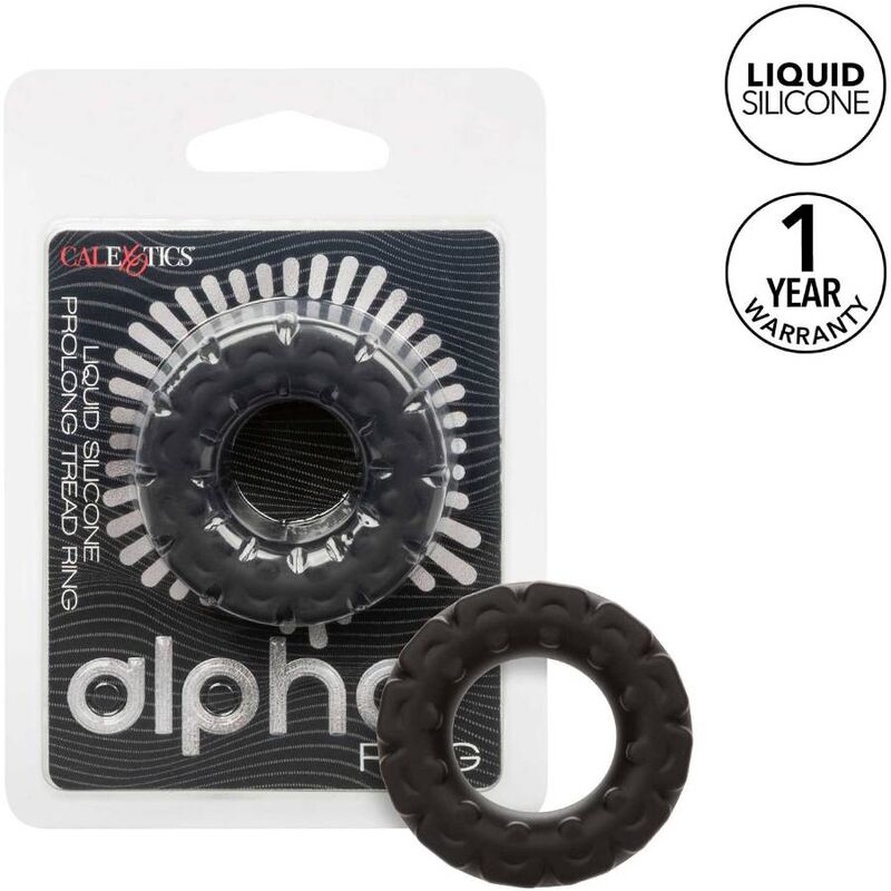 img_172386_97e75f256c0452752f346e50f6d054de_1.jpg CALEXOTICS - ALPHA PROLONG TREAD RING BLACK - imagine 1