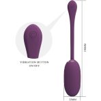 PRETTY LOVE - DOREEN PURPLE RECHARGEABLE VIBRATING EGG - imagine 4