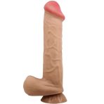 PRETTY LOVE - SLIDING SKIN SERIES REALISTIC DILDO WITH SLIDING SKIN SUCTION CUP FLESH 26 CM - imagine 3