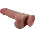 PRETTY LOVE - SLIDING SKIN SERIES REALISTIC DILDO WITH SLIDING BROWN SKIN SUCTION CUP 20.6 CM - imagine 3