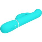 PRETTY LOVE - COALE RABBIT VIBRATOR PEARLS AQUA GREEN - imagine 5