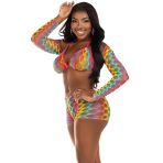 LEG AVENUE - THREE PIECE SET MULTICOLOR - imagine 3