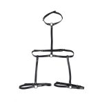 SUBBLIME - LEATHER BODY HARNESS BLACK ONE SIZE - imagine 4