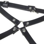 SUBBLIME - LEATHER WAIST AND LEG HARNESS BLACK ONE SIZE - imagine 5