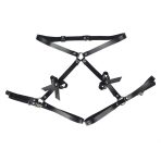 SUBBLIME - LEATHER WAIST AND LEG HARNESS BLACK ONE SIZE - imagine 4