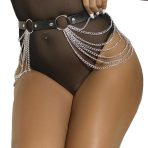 SUBBLIME - LEATHER CHAINBELT BLACK ONE SIZE - imagine 3