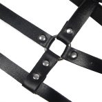 SUBBLIME - LEATHER RING CHEST HARNESS BLACK ONE SIZE - imagine 5