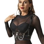 SUBBLIME - CORSET HARNESS WITH CHAINDETAIL ONE SIZE - imagine 2