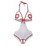 SUBBLIME - DISFRAZ DE ENFERMERA SEXY SIN ENTREPIERNA S/M - imagine 4
