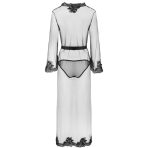 LIVCO CORSETTI FASHION - NOKINA LC XG055 DRESSIN G GOWN + PANTY BLACK ONE SIZE - imagine 4