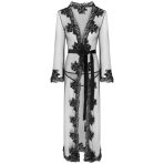 LIVCO CORSETTI FASHION - NOKINA LC XG055 DRESSIN G GOWN + PANTY BLACK ONE SIZE - imagine 3