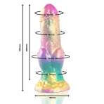EPIC - IRIS DILDO WITH RAINBOW TESTICLES OF PLEASURE - imagine 2