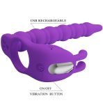 PRETTY LOVE - BLACKNEY PENIS RING WITH LILA VIBRATOR PLUG - imagine 5
