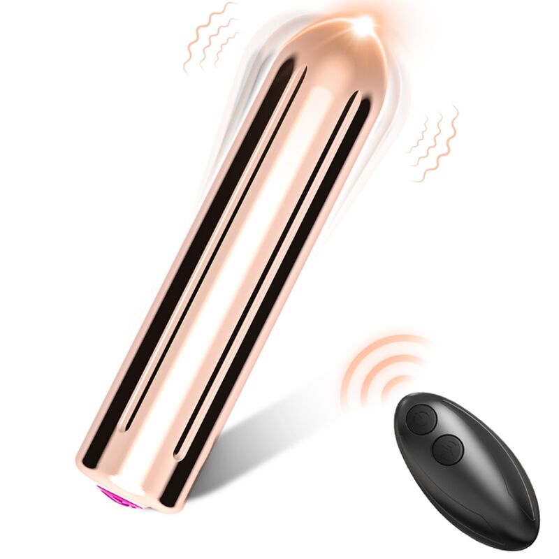 img_178513_c2f13eb01d9bc305f8717949890f6c7a_1.jpg ARMONY - WARHEAD VIBRATOR BULLET REMOTE CONTROL GOLDEN 2 CM X 8.8 CM - imagine 1