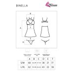 LIVCO CORSETTI FASHION - BINELLA SET BABYDOLL + TANGA NEGRO - imagine 5