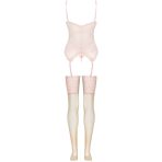 LIVCO CORSETTI FASHION - PERSINNE PEACH SET CORSET + PANTY + MEDIAS - imagine 4