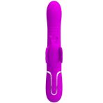 PRETTY LOVE - MULTIFUNCTION RABBIT VIBRATOR 4 IN 1 BUTTERFLY FUCHSIA - imagine 2