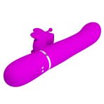 PRETTY LOVE - MULTIFUNCTION RABBIT VIBRATOR 4 IN 1 BUTTERFLY FUCHSIA - imagine 4