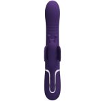 PRETTY LOVE - MULTIFUNCTION RABBIT VIBRATOR 4 IN 1 BUTTERFLY PURPLE - imagine 2