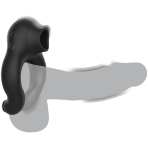 ARMONY - SILICONE VIBRATOR RING 3 MOTORS RECHARGEABLE BLACK - GOLD - imagine 3