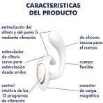 SATISFYER - G FOR GODDESS 1 RABBIT VIBRATOR WHITE - imagine 4