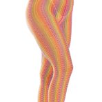 LEG AVENUE - MULTICOLOR CROCHET STOCKINGS - imagine 4