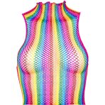 LEG AVENUE - MULTICOLOR NET TOP - imagine 3