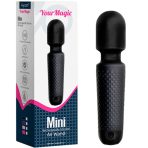 ARMONY - YOUR MAGIC MASSAGER  VIBRATOR RECHARGEABLE 10 VIBRATIONS WAND DOTS BLACK - imagine 5