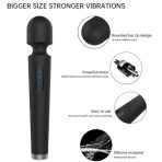 ARMONY - X POWER LARGE MASSAGER  VIBRATOR 7 VIBRATIONS BLACK - imagine 4