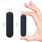 ARMONY -SPLASH HEHE VIBRATOR BULLET SILICONE 10 VIBRATIONS 65 X 15 CM BLACK - imagine 5